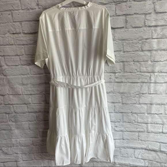 WHO WHAT WEAR PLUS SIZE 2X SHIRT DRESS WITH BELT - Picture 7 of 8